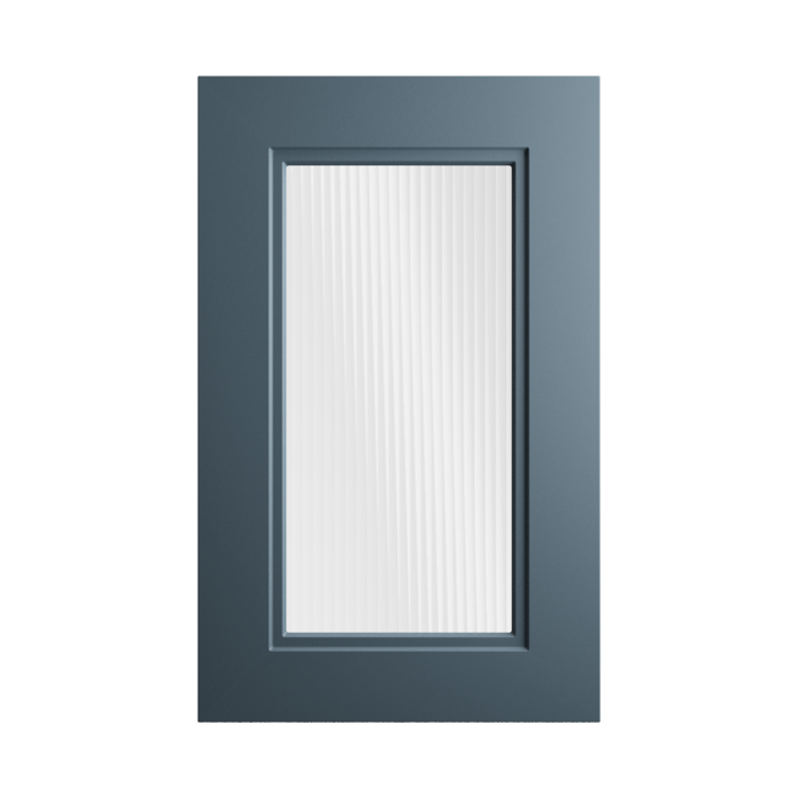 Синий Кипр — Стекло рифлёное матовое