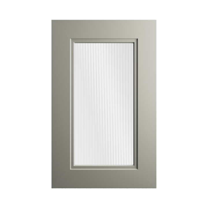 Зелёный оливковый — Стекло рифлёное матовое